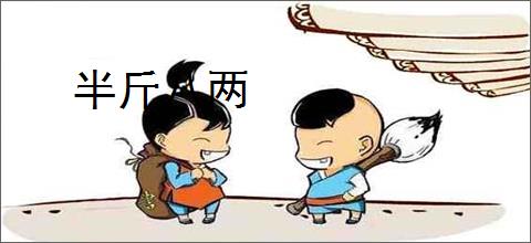 半斤八两