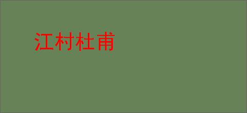 江村杜甫