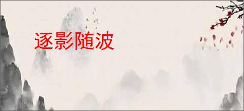 逐影随波