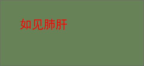 如见肺肝